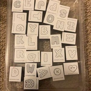 Stampin up alphabet set